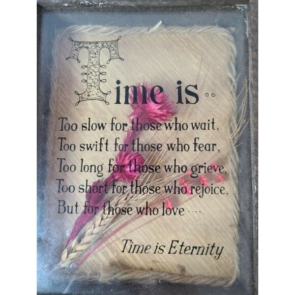 PLAQUE Traditional Wood Framed Shadow Box 6.5x8.5" - Picture 2 of 5